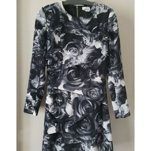 American Retro black roses dress 4 40